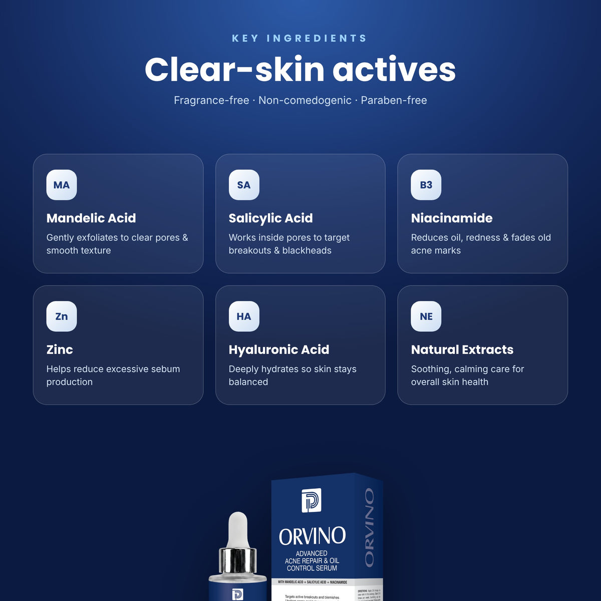 Orvino Advanced Acne Repair & Oil Control Serum