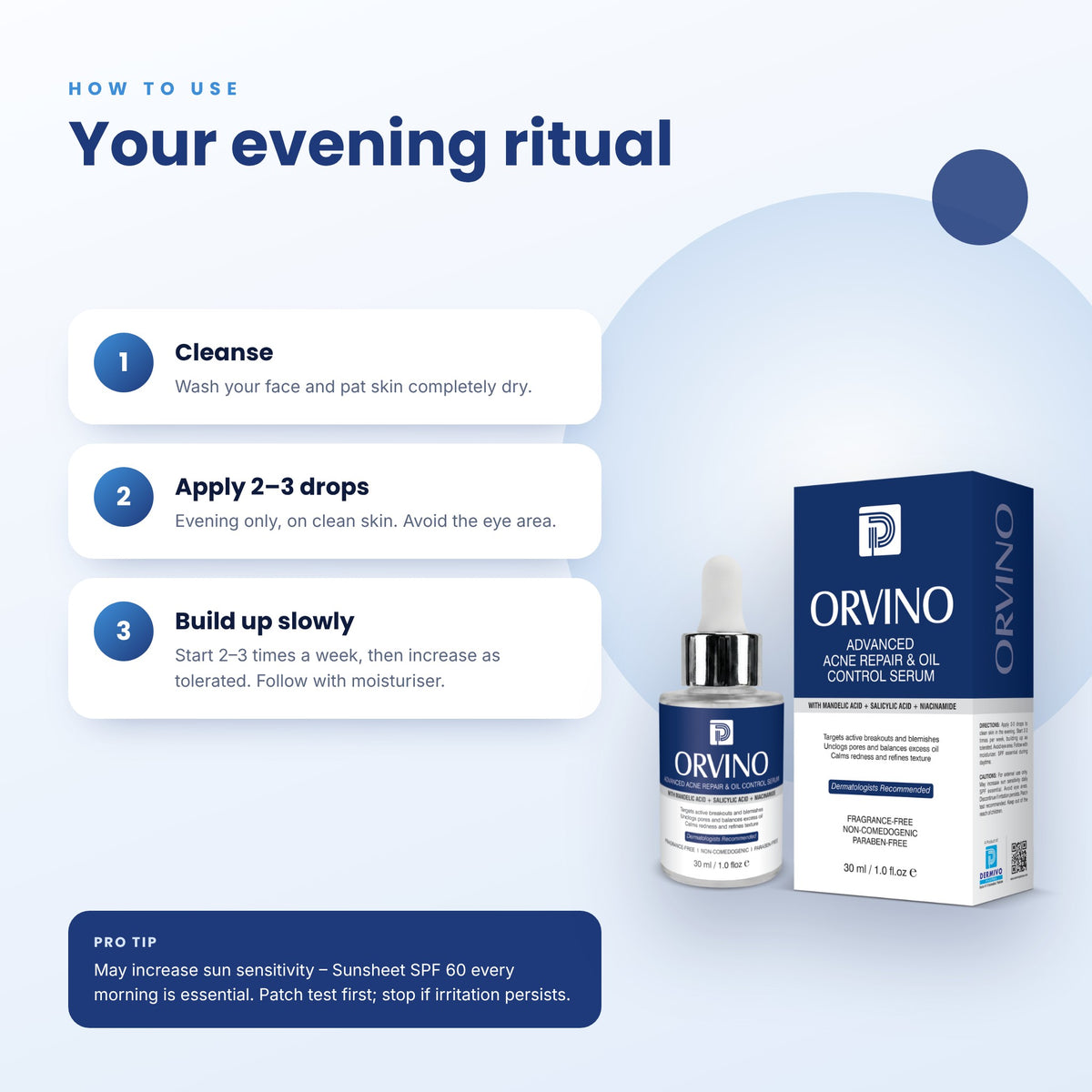 Orvino Advanced Acne Repair & Oil Control Serum
