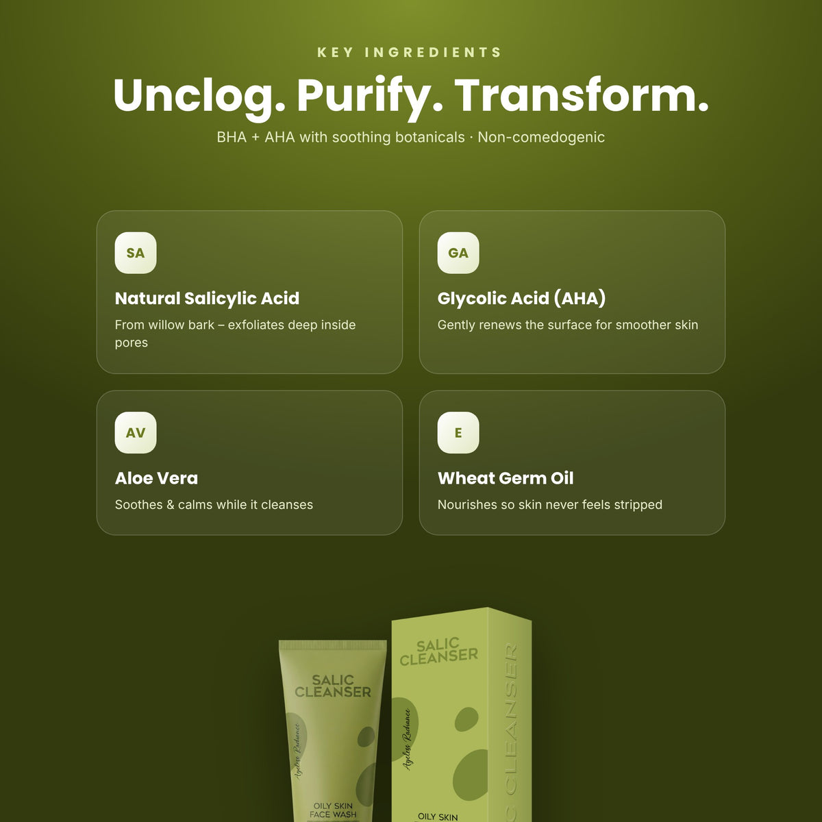 Salic Cleanser Oily Skin Face Wash