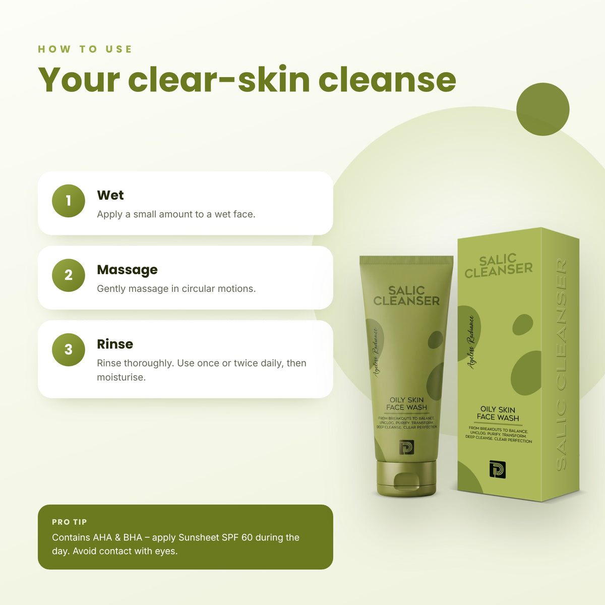 Salic Cleanser Oily Skin Face Wash