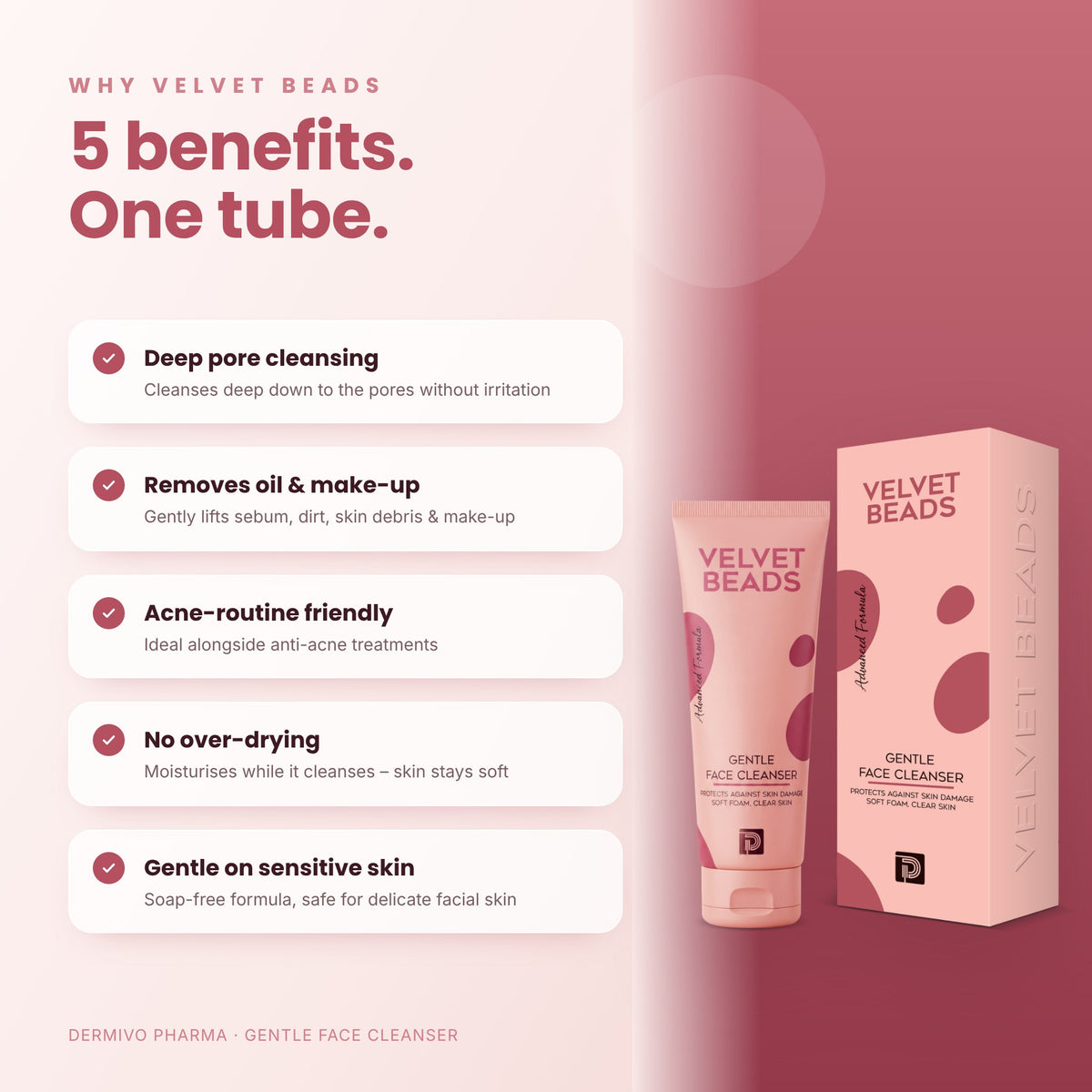 Velvet Beads Gentle Face Cleanser