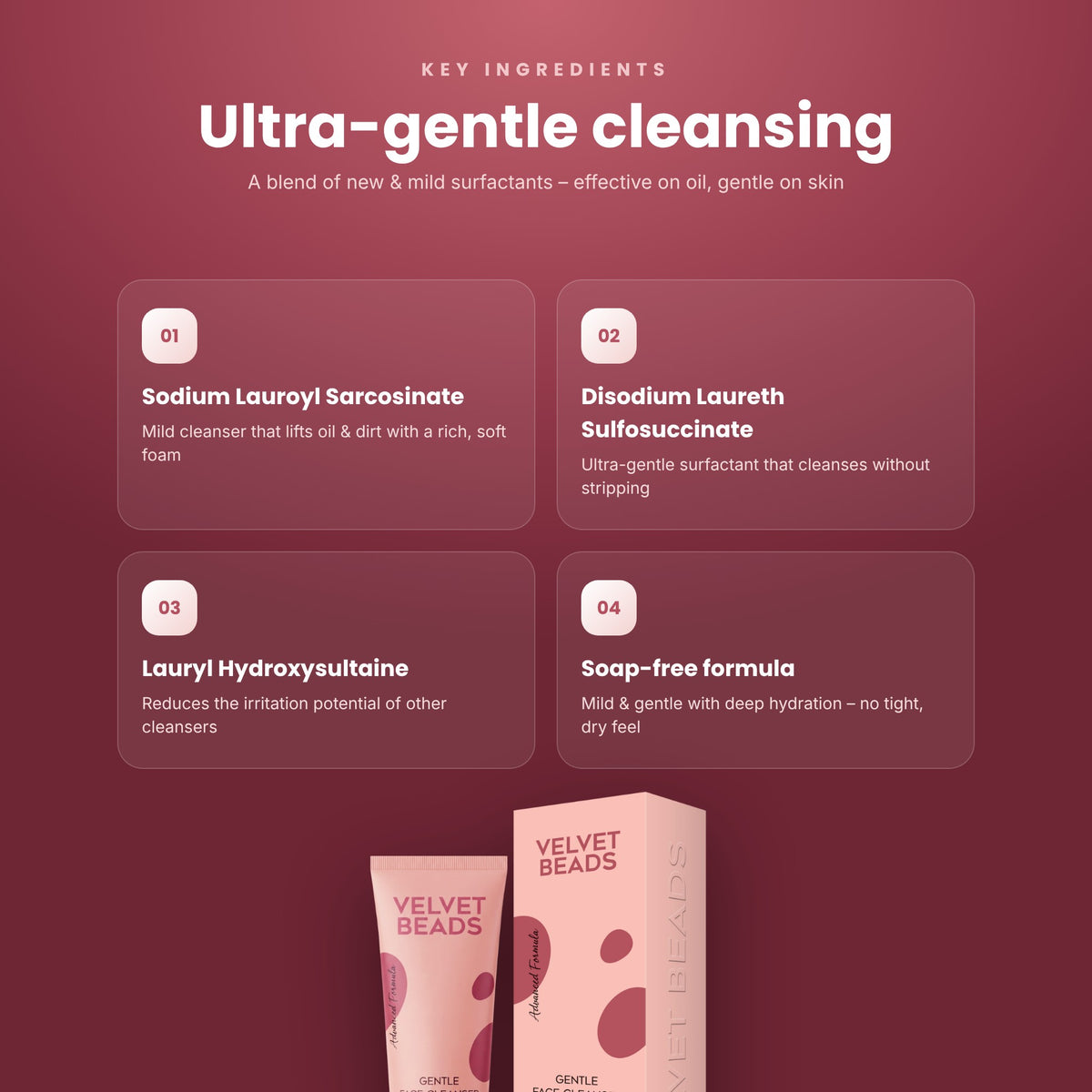 Velvet Beads Gentle Face Cleanser